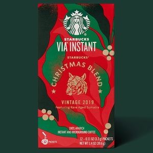 Starbucks VIA Christmas Blend Instant Coffee.